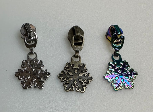 Snowflake #5 Nylon Zipper Pulls