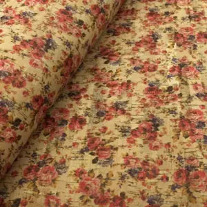 Butterfly Lady Bug Cork Fabric