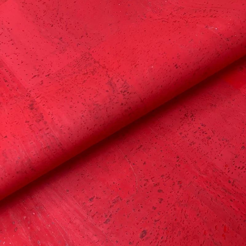Deep Red Cork Fabric