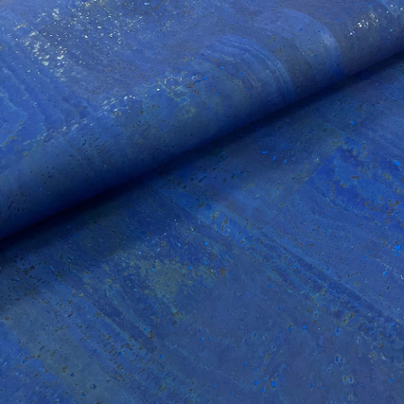 Denim Blue Cork Fabric