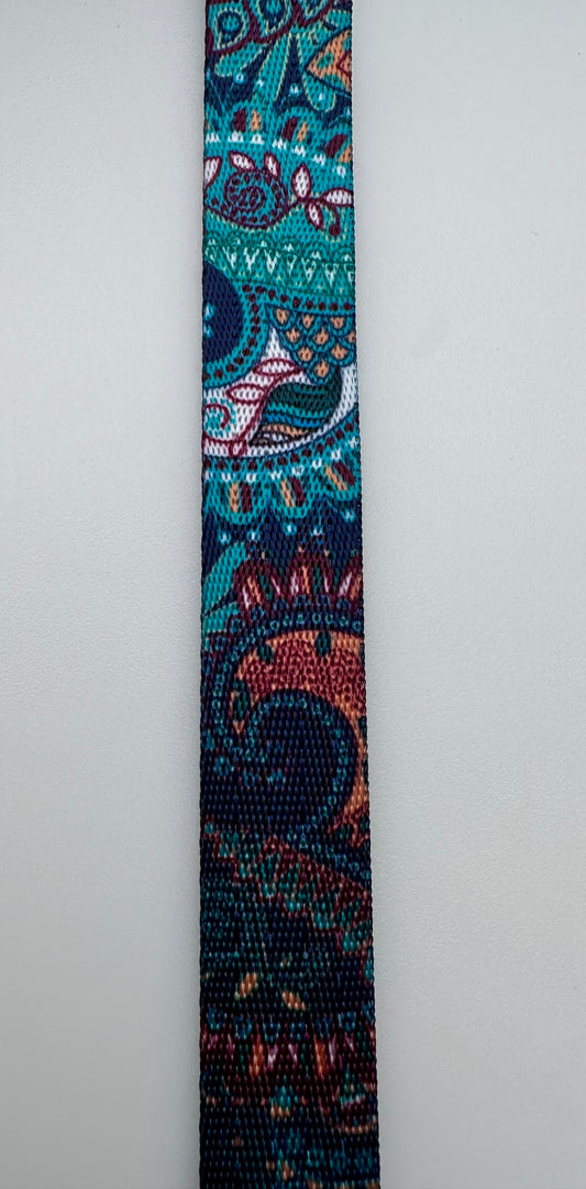 3/4" Paisley Vibes Nylon Webbing