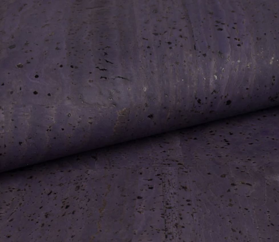 Eggplant Purple Cork Fabric
