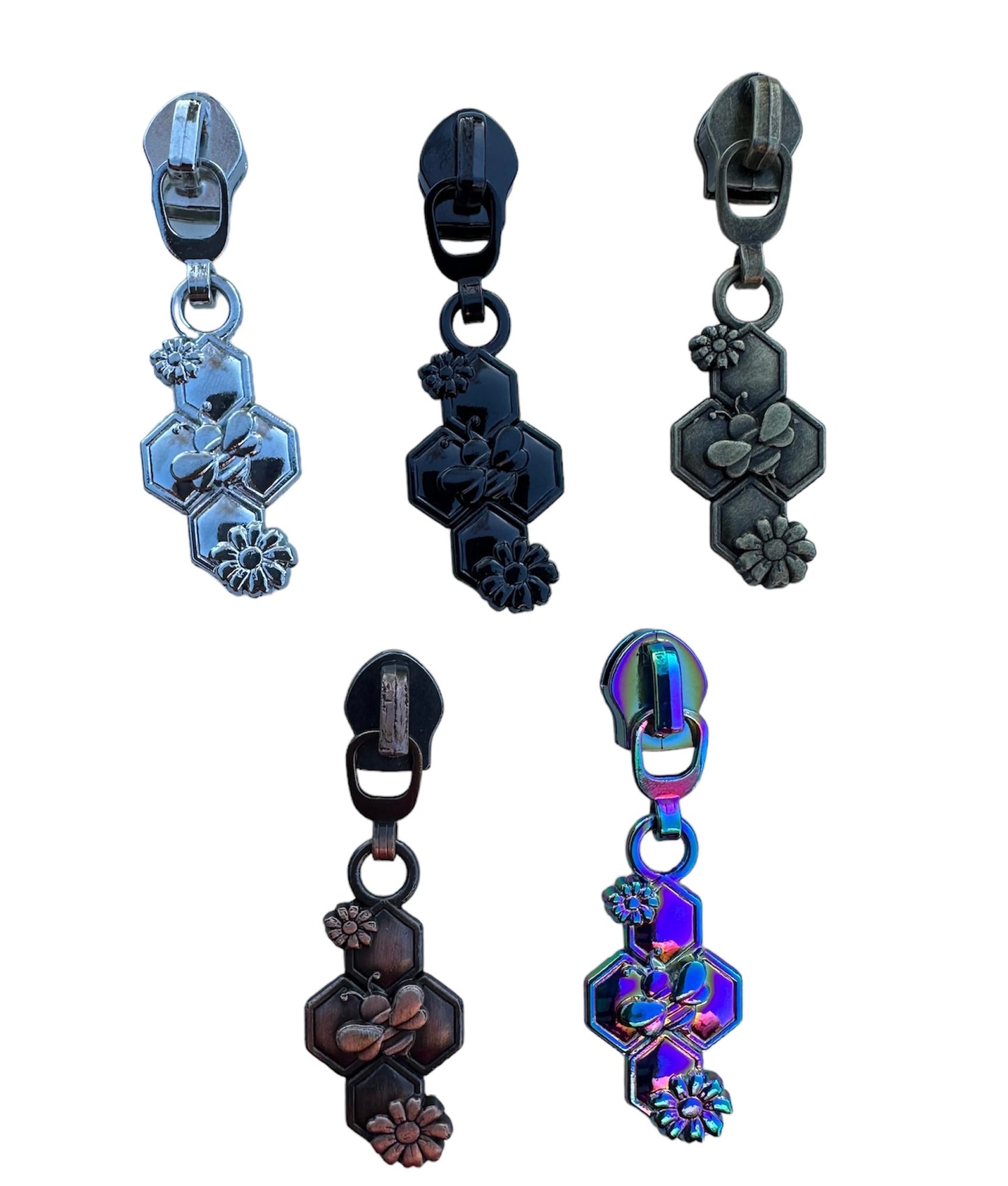 Bee & Daisy Pull #5 Nylon Zipper Pull