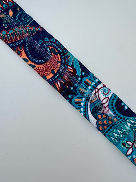 #5 Paisley Vibes Nylon Zipper Tape
