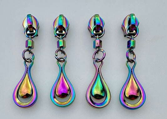 #5 Droplet Nylon Zipper Pulls