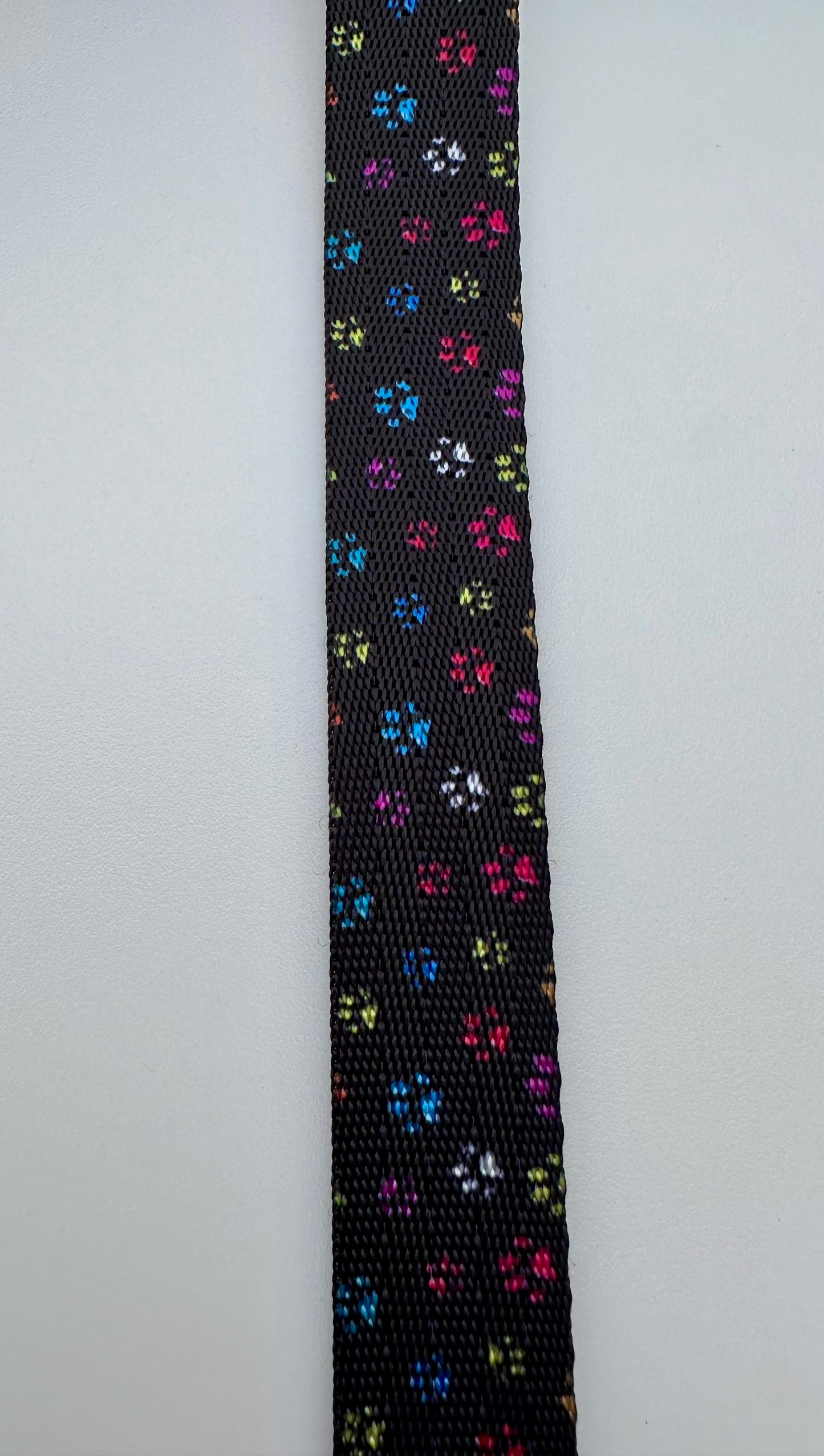 3/4" Paw Print Nylon Webbing