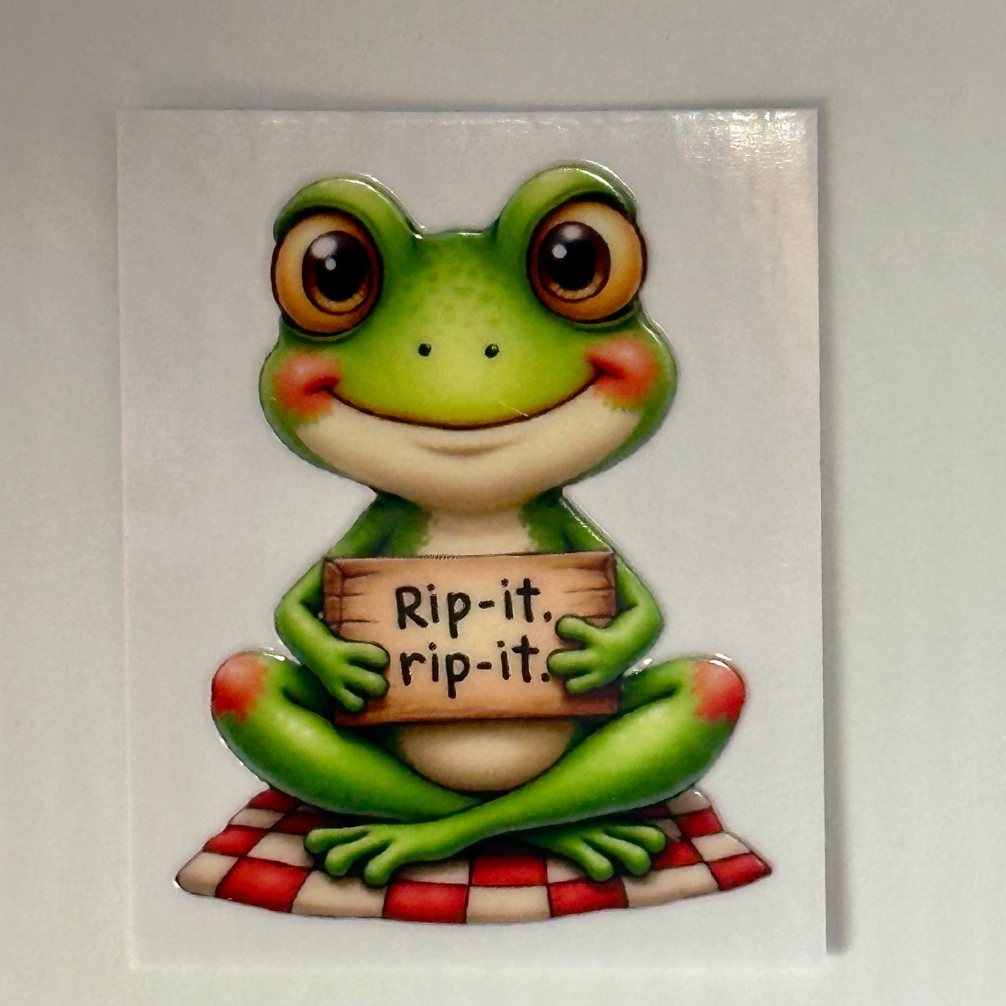 Rip It Frog Sticker