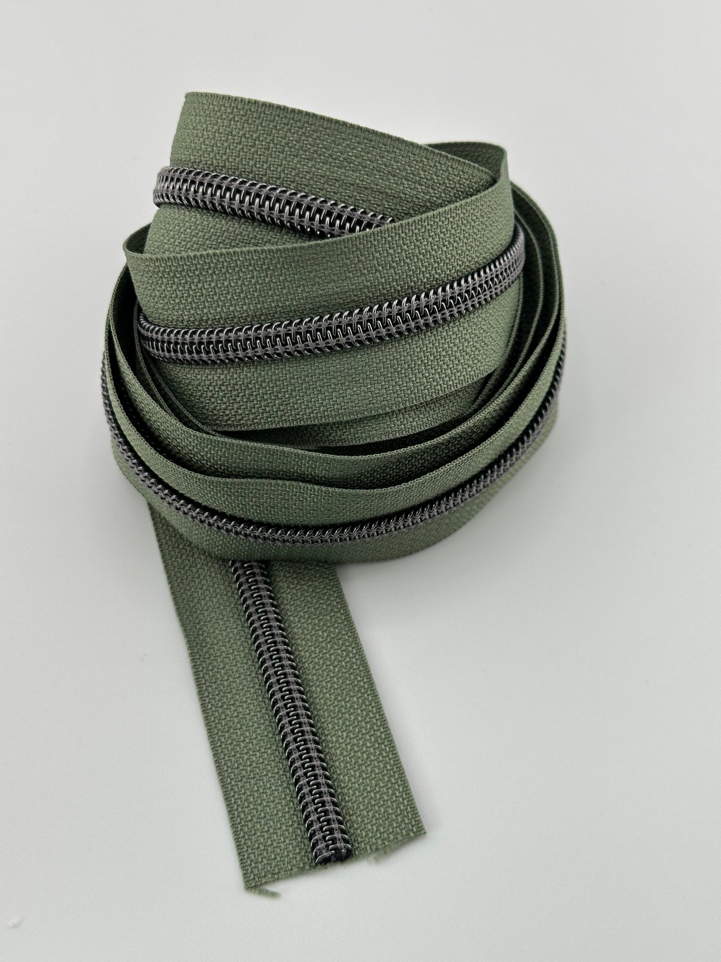 #5 Sage Green Nylon Zipper Tape