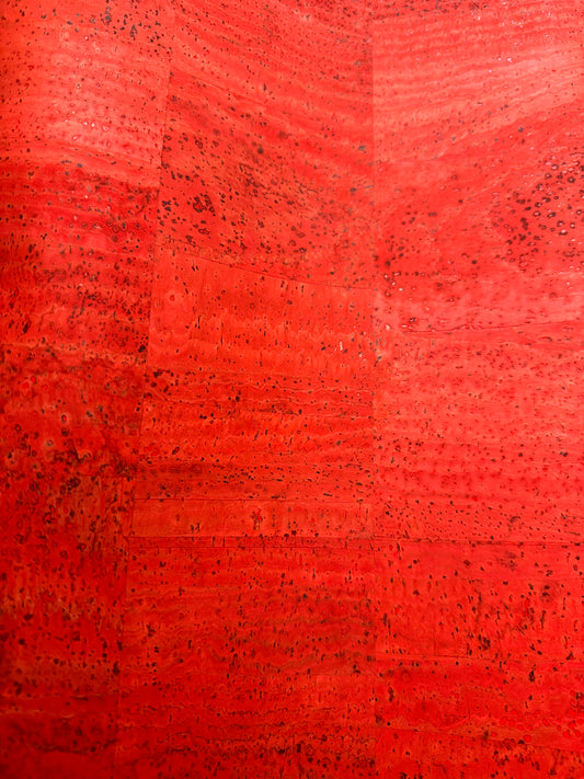 Bright Orange Cork Fabric
