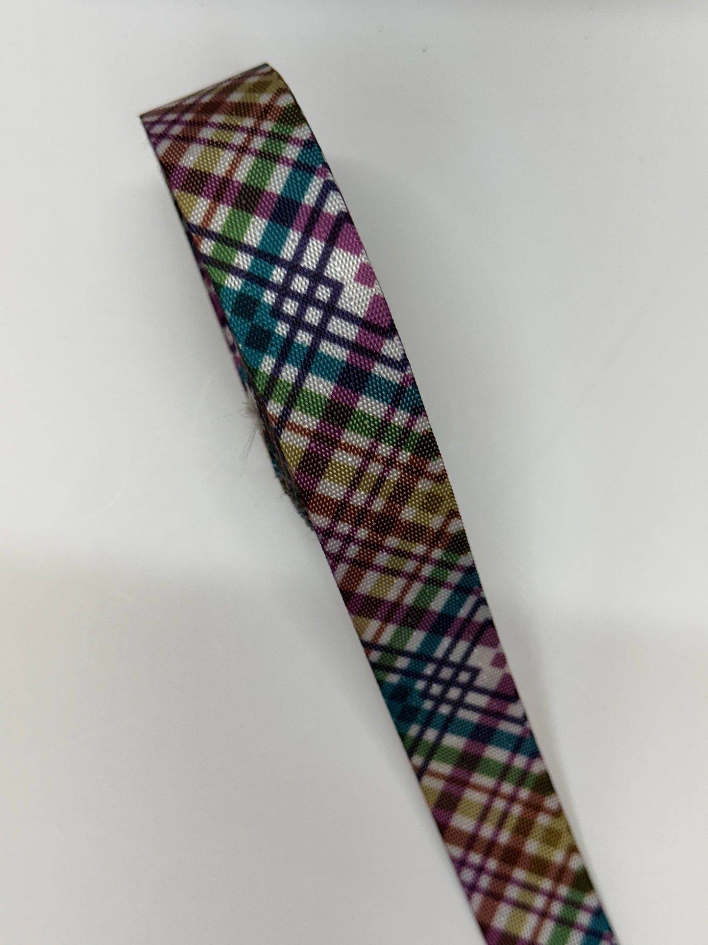 3/4" Plaid Nylon Webbing (3)