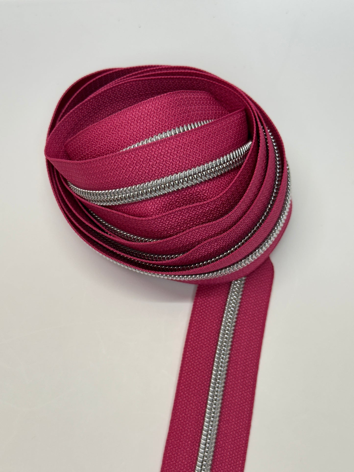 #5 Pink Rose Nylon Zipper Tape