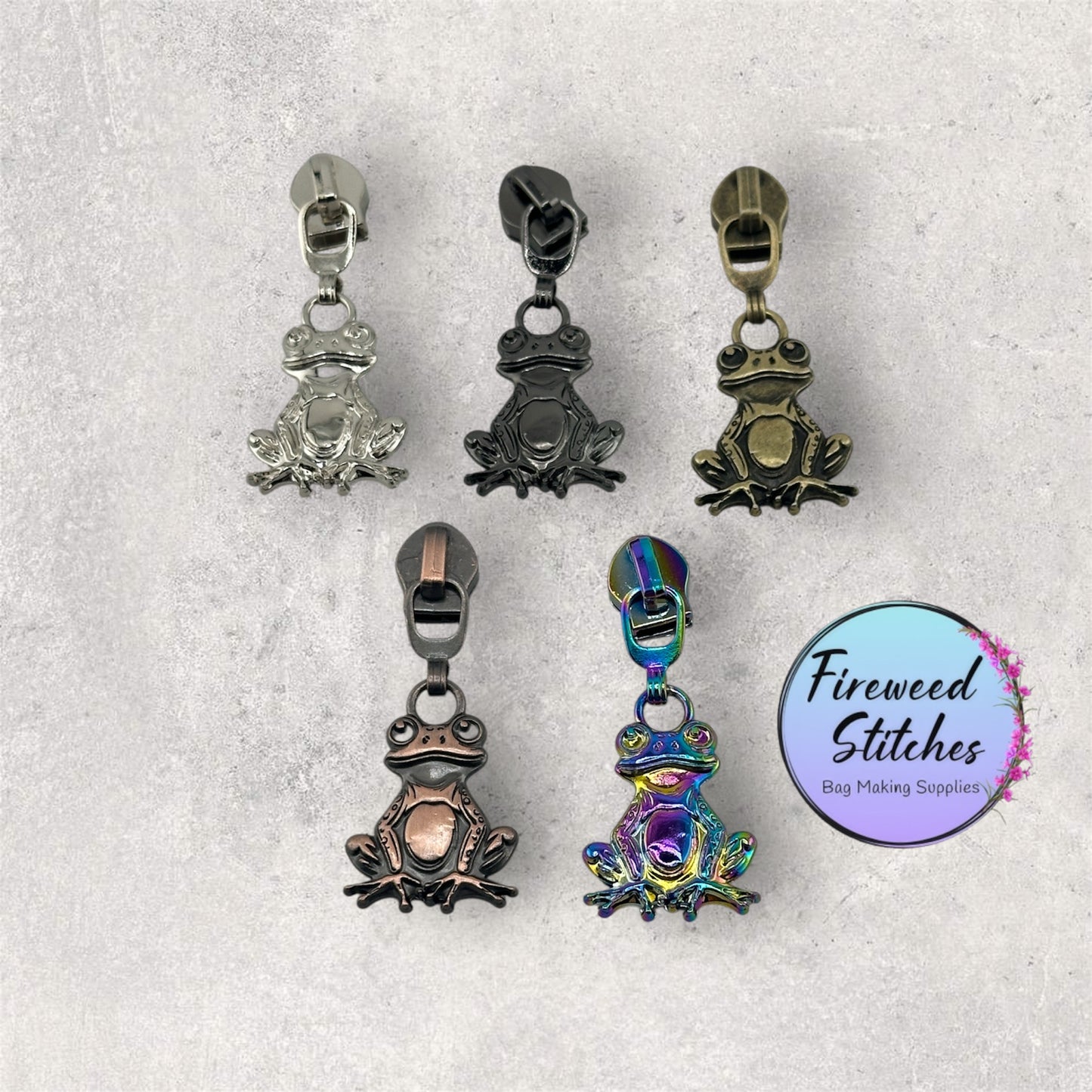 #5 Frog Nylon Zipper Pull