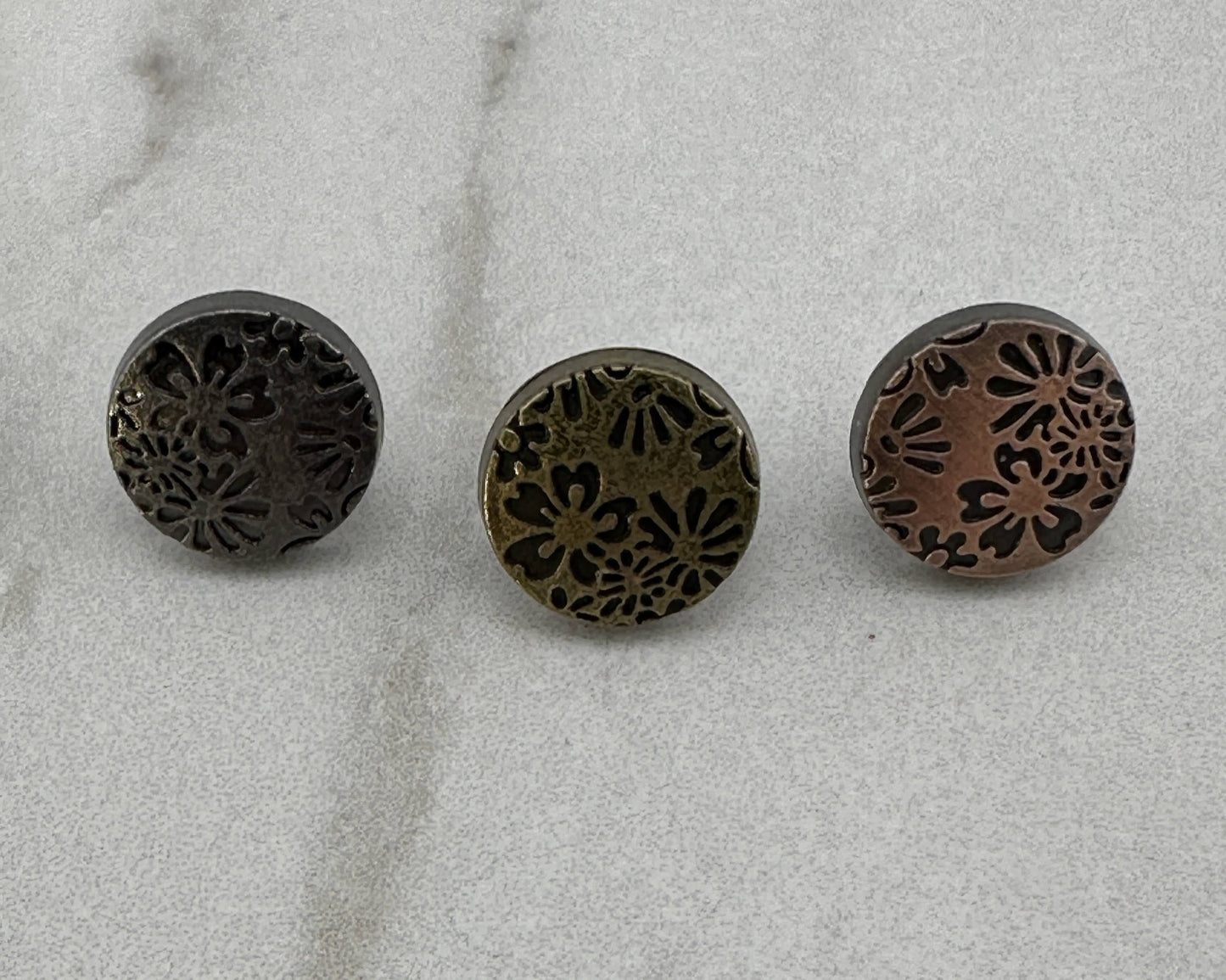 12MM x 8MM Floral Rivets