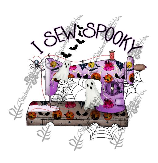 I Sew Spooky Sticker