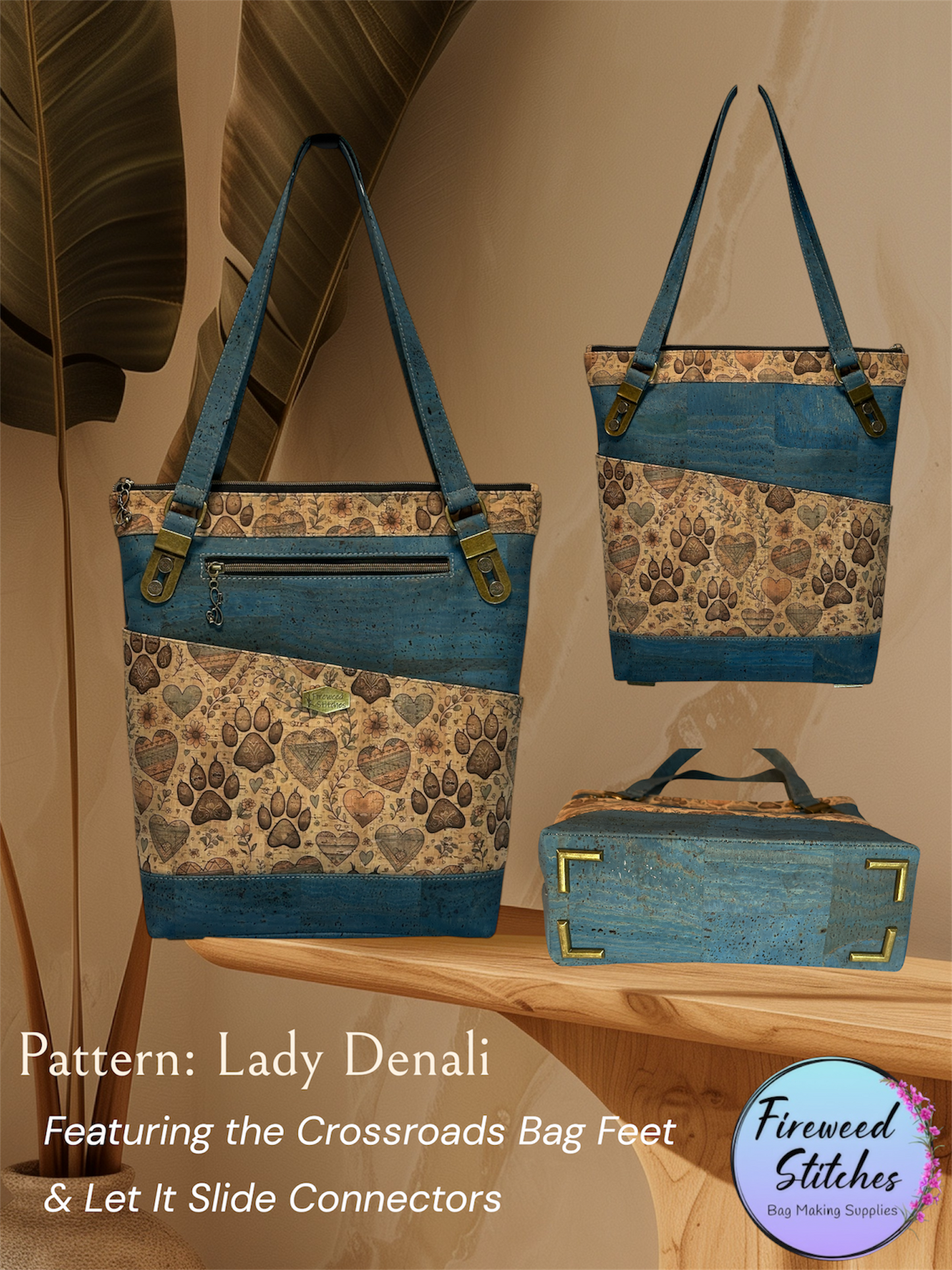 Paw Love Cork Fabric