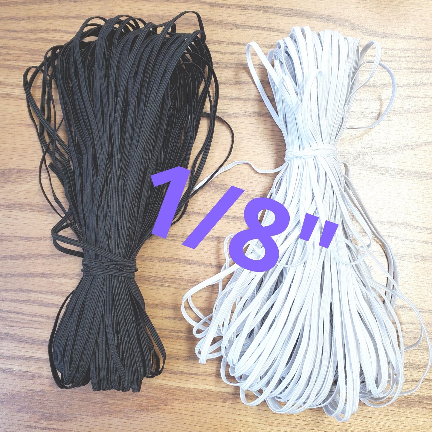 Braided Elastic 1/8� and 1/4"