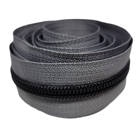 #5 Gray Nylon Zipper Tape