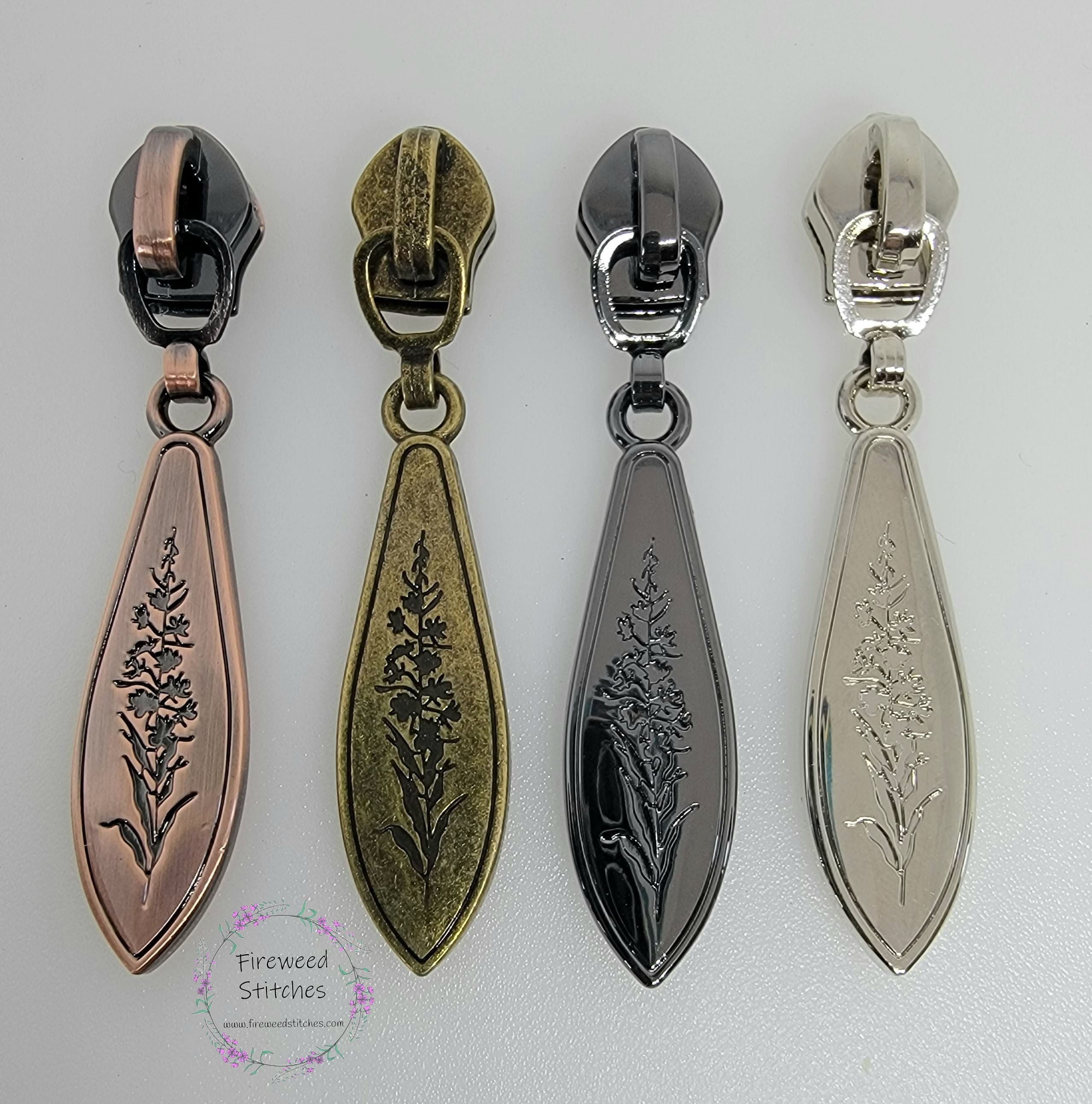 5 Stitch Zipper Pulls – Fireweed Stitches LLC