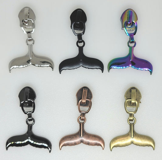 Whale Tail Zipper Pulls