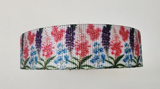 3/4" Alaskan Florals Nylon Webbing