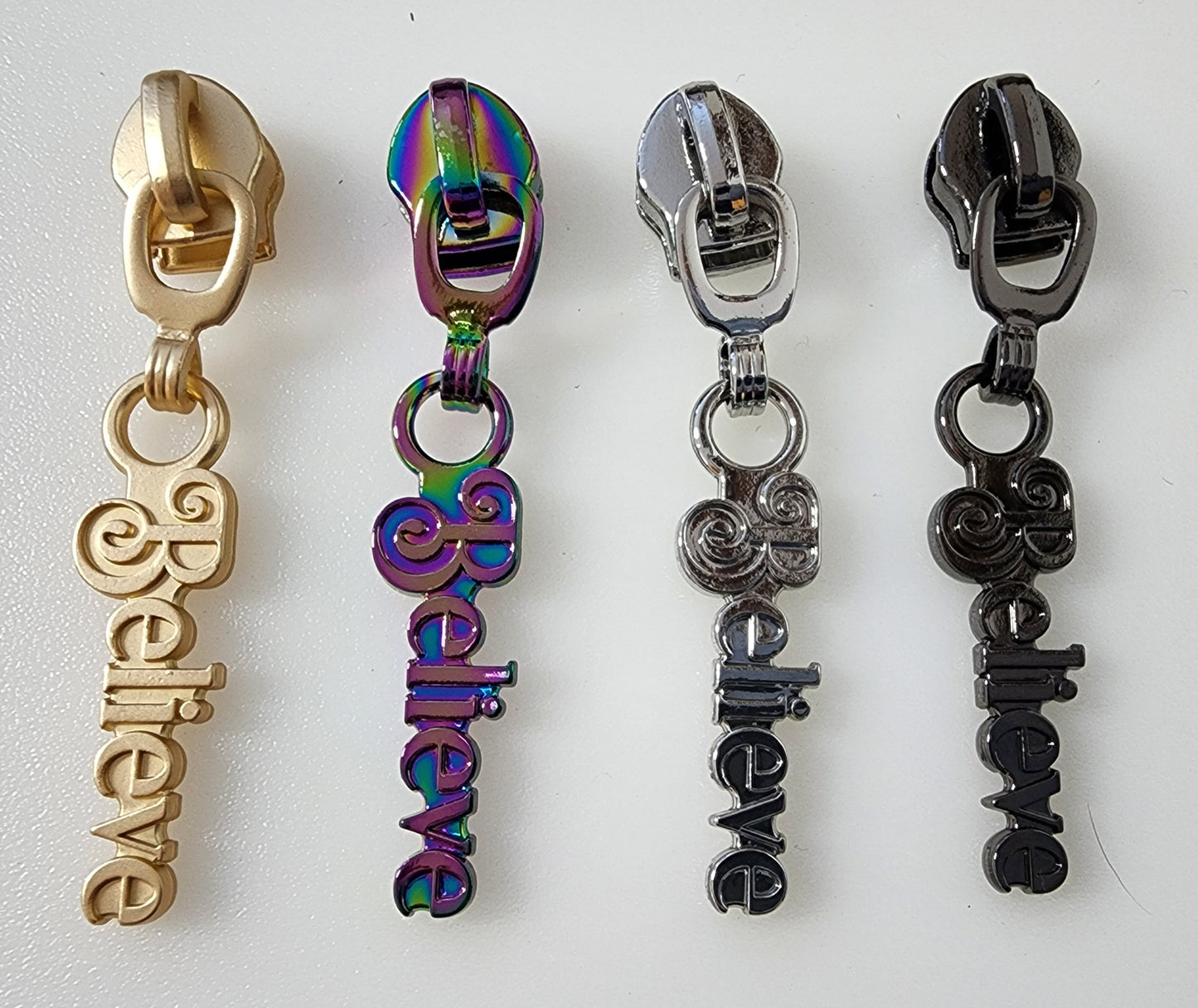 #5 Believe Zipper Pulls