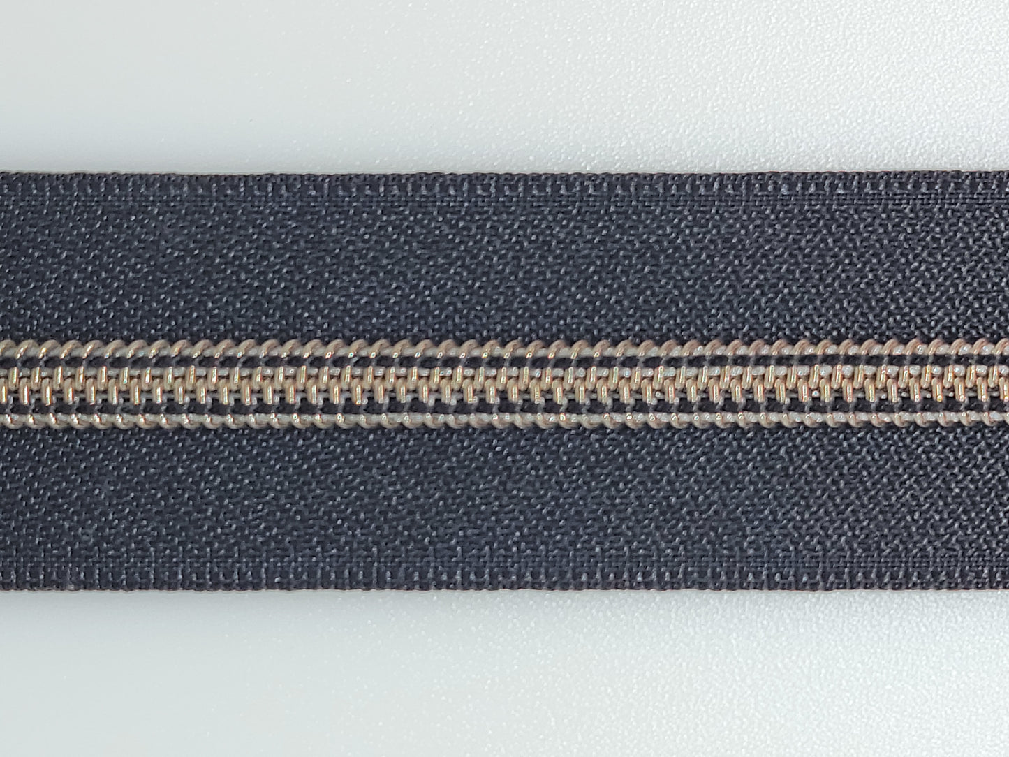 #5 Antique Silver Nylon Zipper Tape