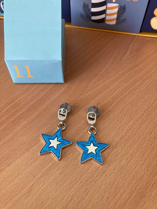 #5 Sparkling Star Nylon Zipper Pulls