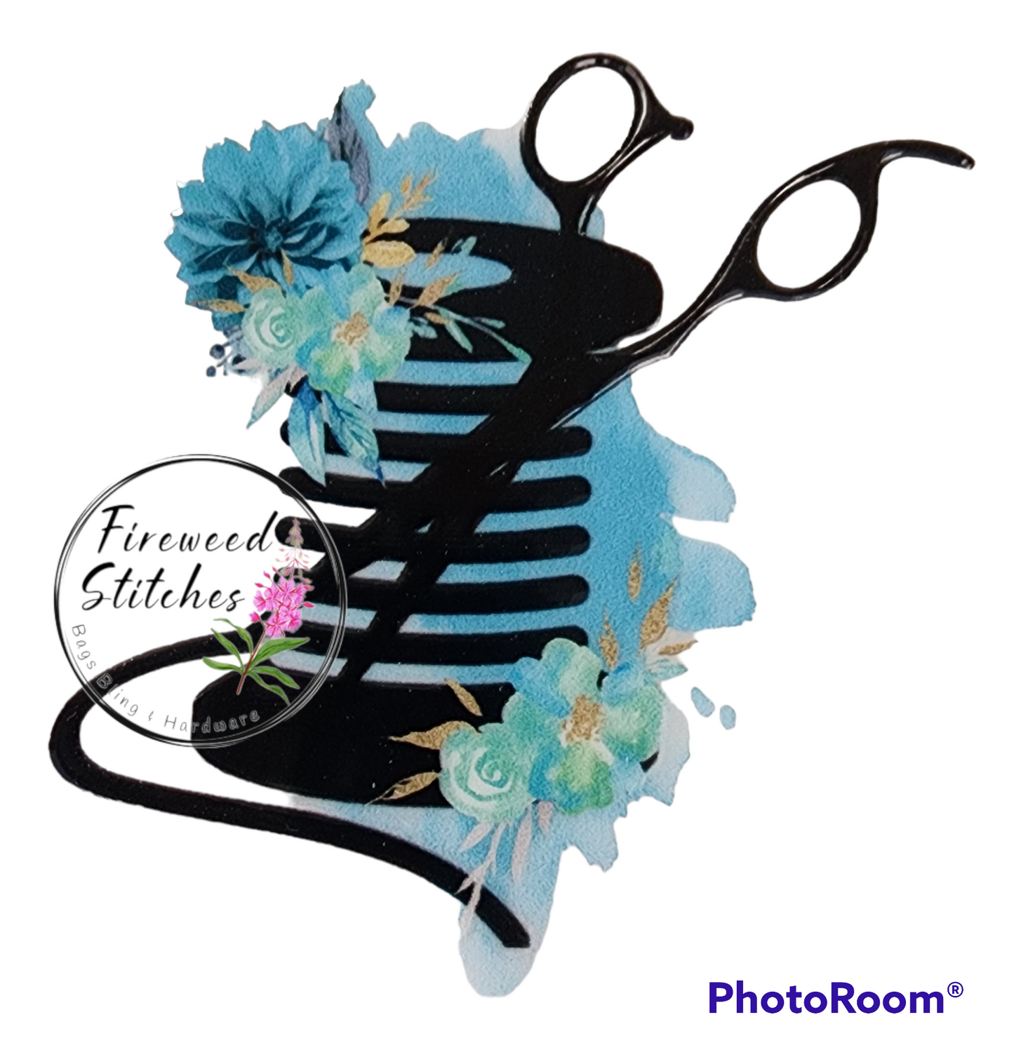 Thread & Scissor Sticker