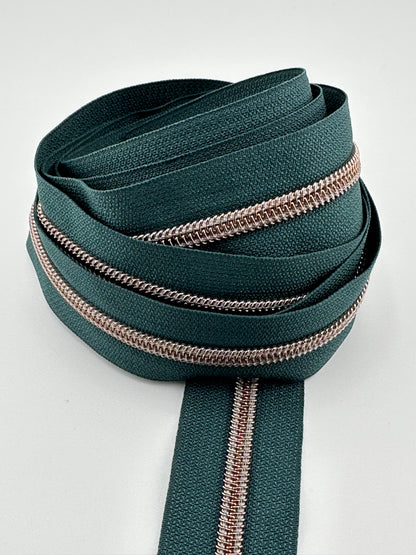 #5 Emerald Green Nylon Zipper Tape