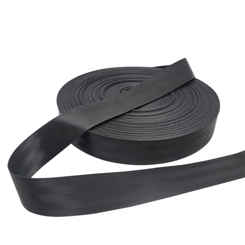 3/4" Black Seatbelt Webbing