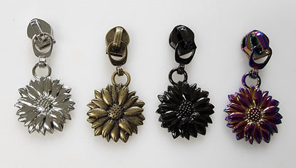 #5 Sunflower Nylon Zipper Pulls