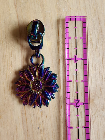 #5 Sunflower Nylon Zipper Pulls