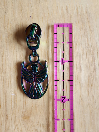 #5 Angel Nylon Zipper Pull