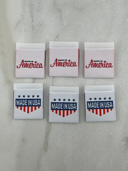 USA Assortment Woven Label