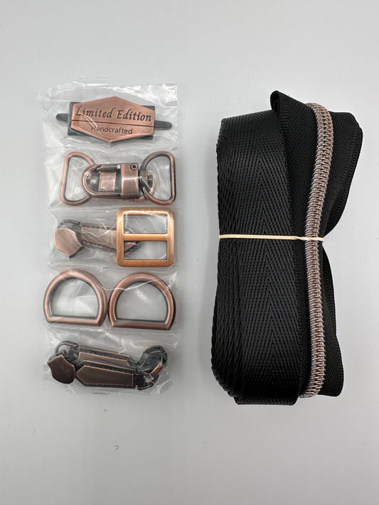 All Aboard hardware kit for Fireweed Stitches All Aboard pattern. 