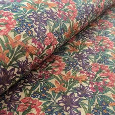 Bright Floral Cork Fabric