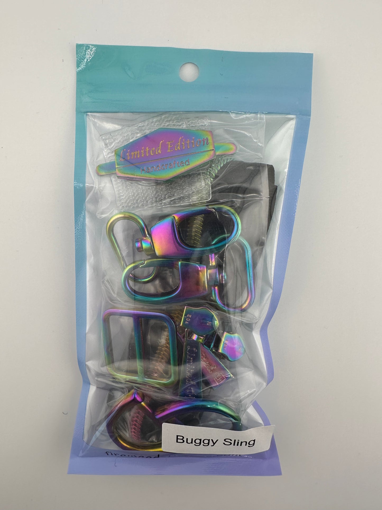 Buggy Sling hardware kit for Fireweed Stitches Buggy Sling pattern. 