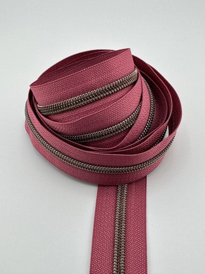 #5 Dusty Pink Nylon Zipper Tape