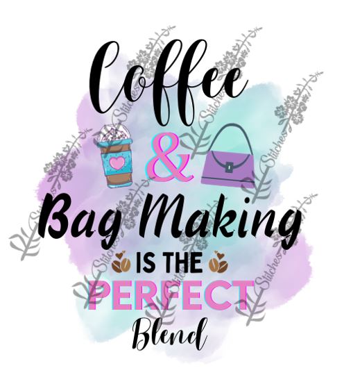 Coffee and Bag Making Sticker