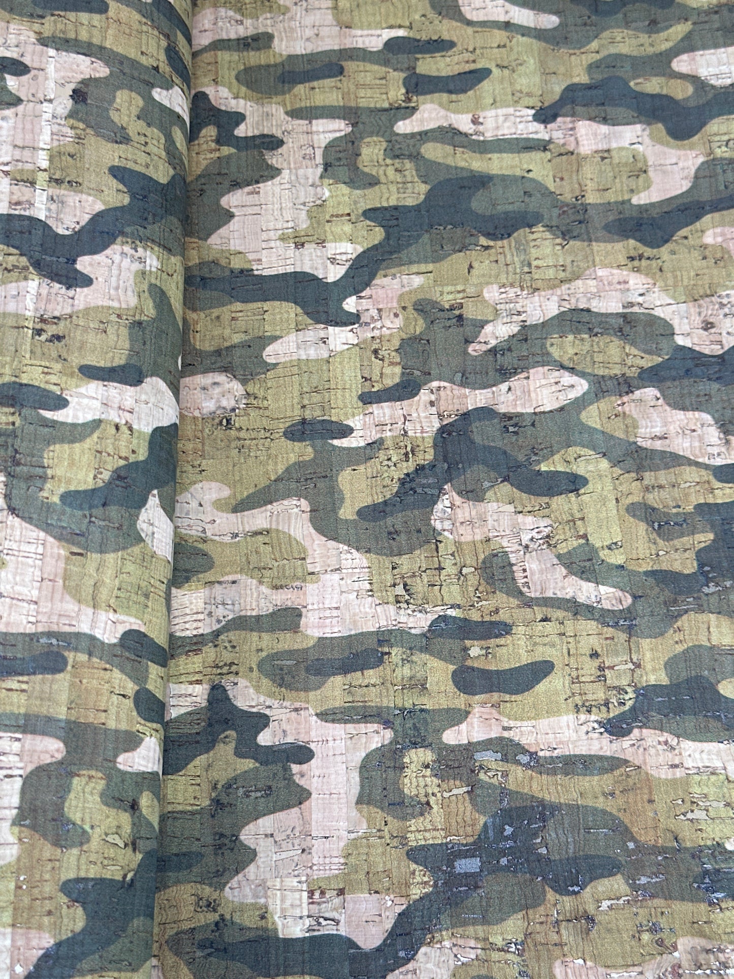 Camo Cork Fabric