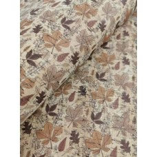 Fall Leaves Cork Fabric
