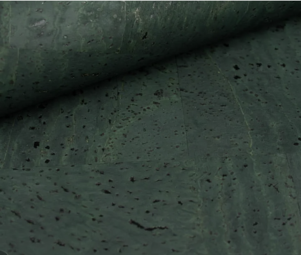 Forest Green Cork Fabric