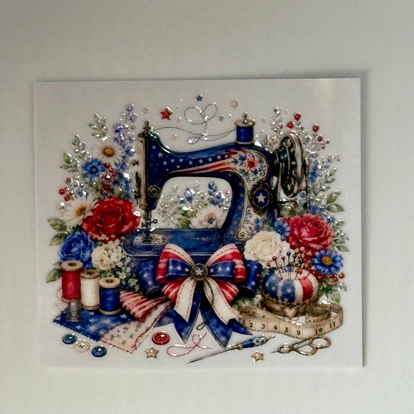 Patriotic Sewing Sticker