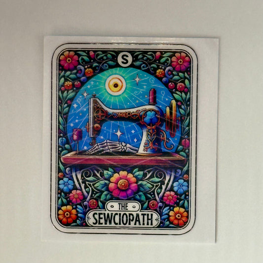 Sewciopath Machine Sticker