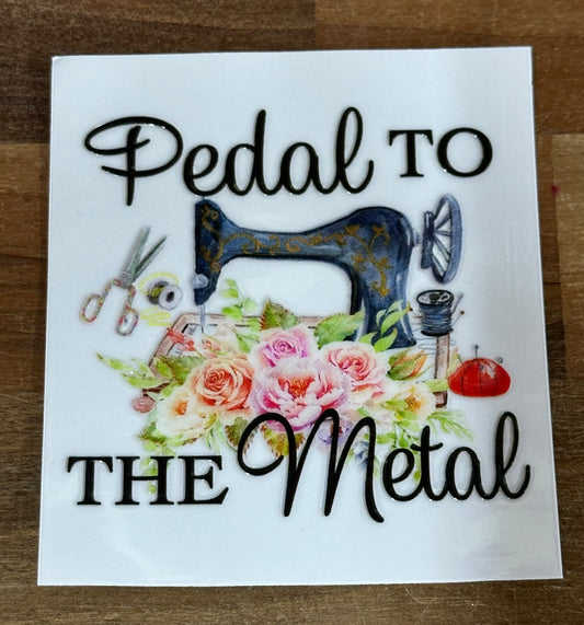 Pedal To Medal Sticker