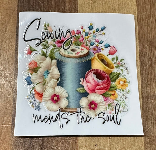 Sewing Mends The Soul Sticker