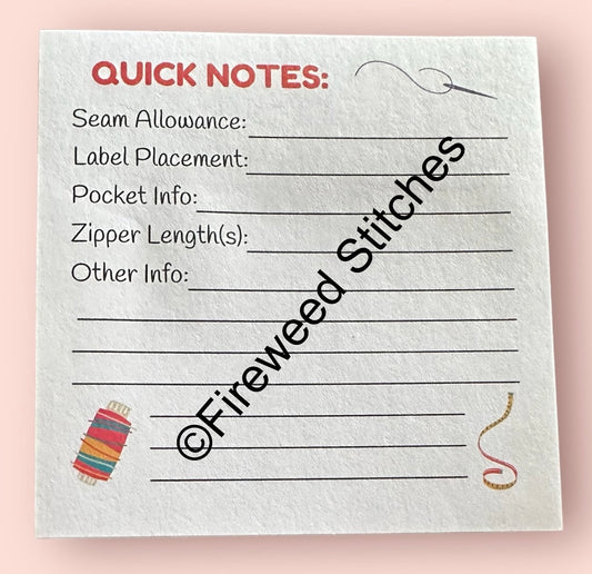Quick Notes Sticky Pad