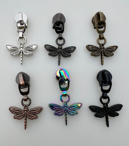 #5 Dragonfly Nylon Zipper Pulls