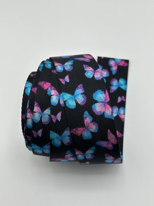 1 1/2" Dark Butterfy Nylon Webbing