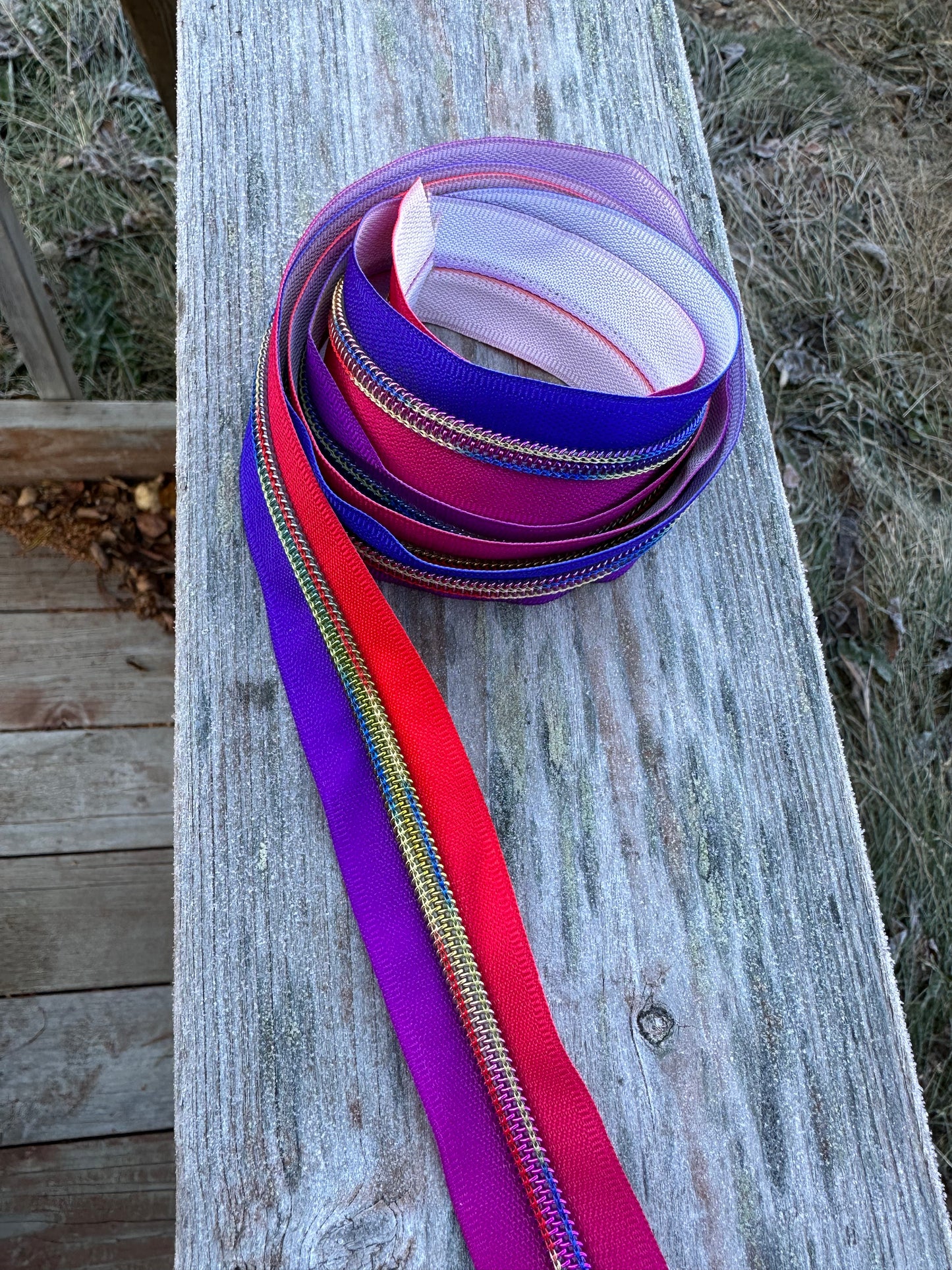 #5 Colorful Rainbow Nylon Zipper Tape